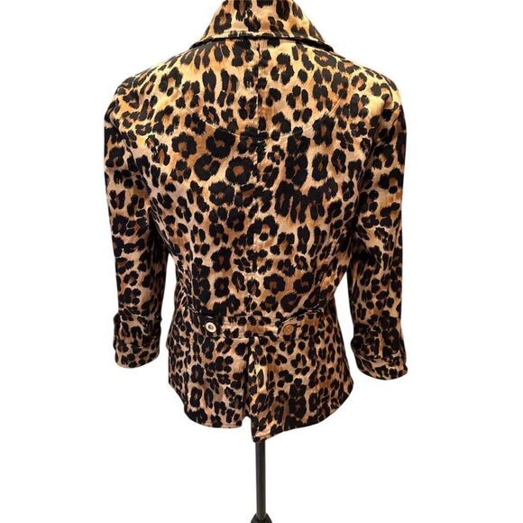 Charter Club Women's Leopard Print Blazer Size L Multicolor Animal Print - Picture 6 of 11